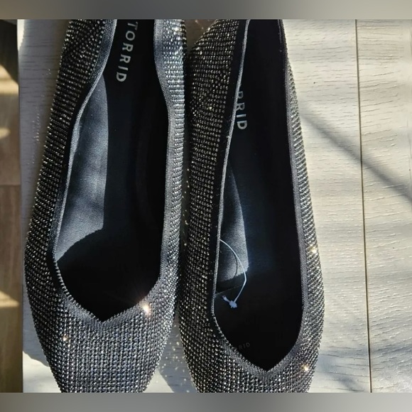 Torrid Rhinestone Ballet Flats 7WW - Picture 3 of 11